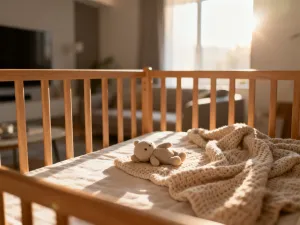 Pusty fotel biurowy i rozrzucone dokumenty w mrocznym, przytłaczającym korytarzu symbolizujące toksyczne środowisko pracy.